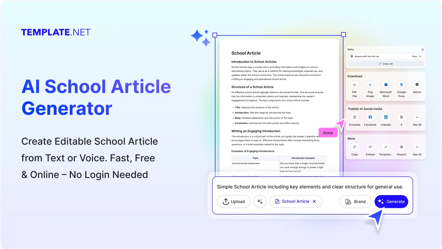 Free AI School Article Generator, Free School Article Maker Online